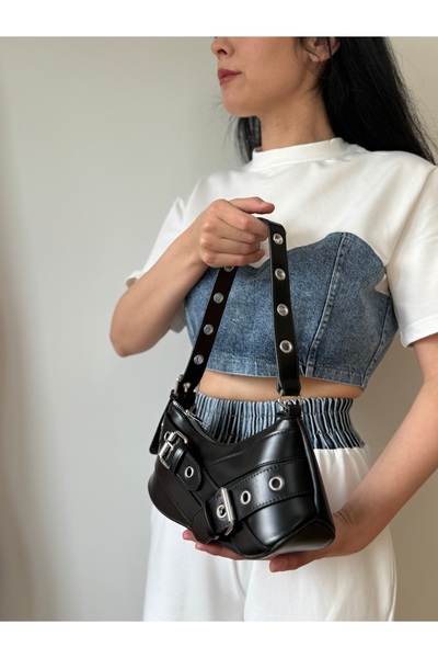 lalettobags Geantă de umăr Lotus Model Cross pentru femei, cu curea reglabilă
