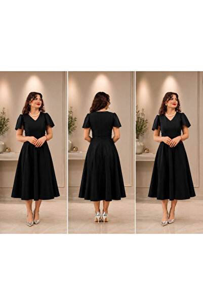 Butik VİONELLE SİYAH ELBİSE