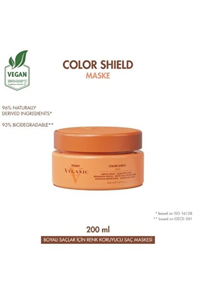 HUSH Veganic Color Shield Boyalı Saçlar İçin Renk Koruyucu Maske 200 ml