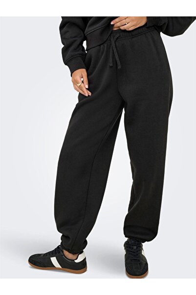 ONLY ONLBEST LIFE CUFF PANT SWT NOOS Ženske crne trenirke - 15357504