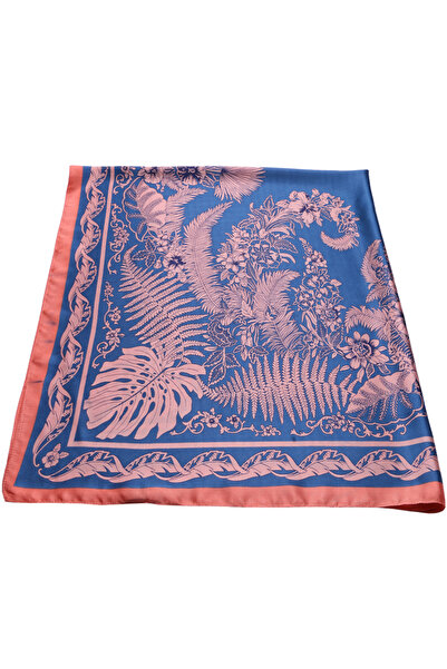 Joolar Esarfa dama, de plaja sau promenada, 110 x 110, imprimeu plante, SK18P...