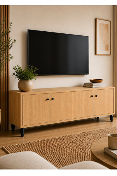 tino furniture Ebru Serisi Meşe TV Ünitesi 150 cm