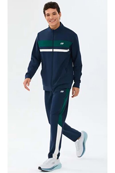 SKECHERS S2610008 M Coll Track Suit Erkek Günlük Eşofman Takımı LACİVERT