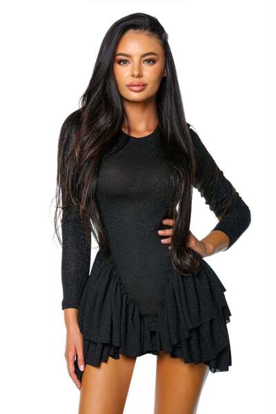 Prive Boutique Sparkle Ruffle Dress