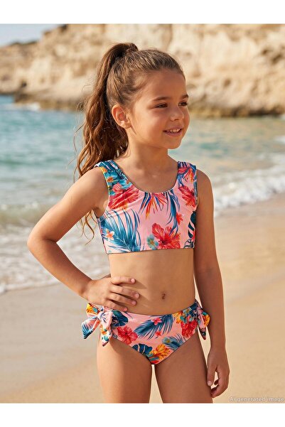 Civil Girls Set costum de baie pentru fete 2-12 ani - Roz 12-13 ani