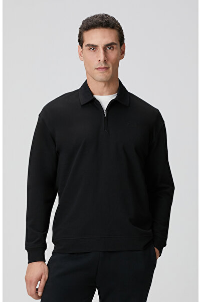 Network Siyah Sweatshirt