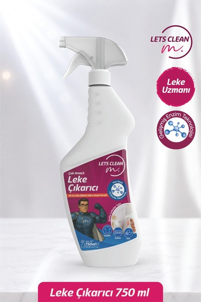 letsClean Profesyonel Leke Çıkarıcı Sprey Zorlu Lekeler İçin Güçlü Temizlik -...