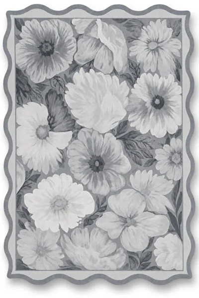 Rugs Modern Halı سجادة زخرفية حديثة منسوجة بنمط زهرة بيضاء من SDT sdt1490