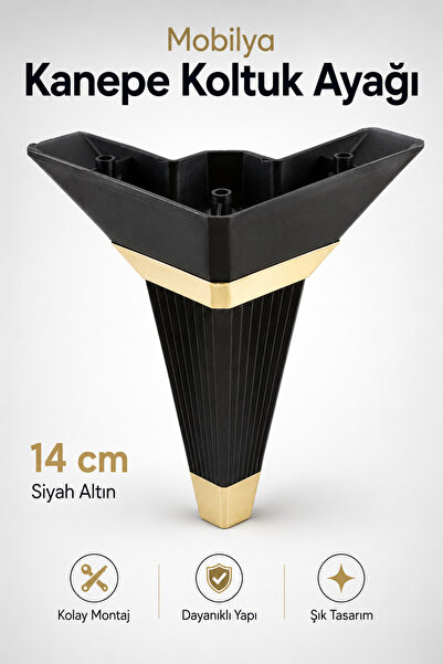NZB Mobilya Kanepe Çekyat Sehpa TV Ünitesi Koltuk Ayağı Baza Ayak Köşe 14 cm ...