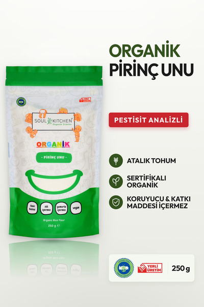 Soul Kitchen Organik Ürünler Organik Pirinç Unu Katkısız 250 g