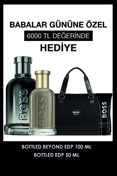 BOSS Bottled Beyond EDP 100 ml + Bottled EDP 50 ml & Seyahat Çantası & 50 ml ...