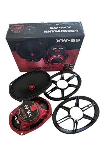 electroplus1952 Premium Seri 900 W 150 RMS Oval Midrange Metalik Kırmızı Kasa...