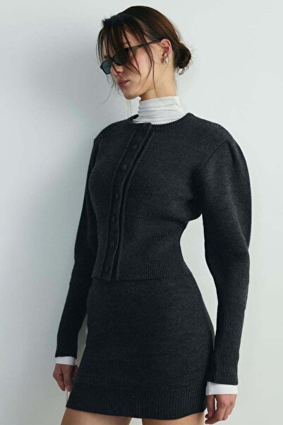 Suud Collection Καπνιστή ζακέτα πλεκτή Lucy