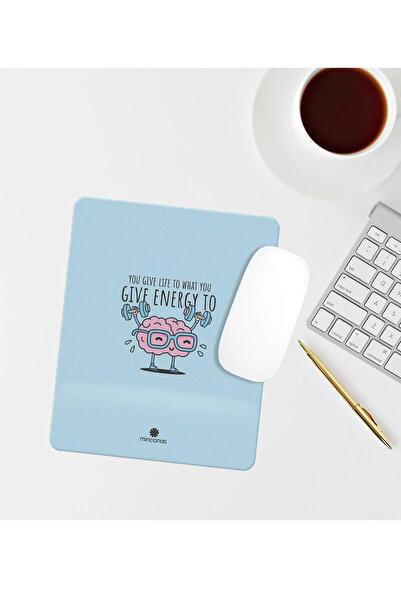 Mincanas Renkli Bilek Destekli Dikdörtgen Mouse Pad Mouse Altlığı