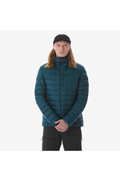 Decathlon Simond Erkek Outdoor Trekking Kapüşonlu Şişme Mont - Kuş Tüyü - Mav...