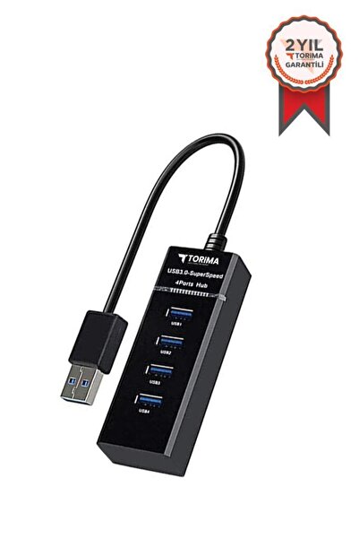 Torima Usb Hub 4 Port Çoklayıcı 3.0 Çoğaltıcı YD32 Siyah