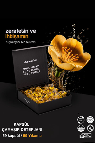 chamashir Kapsül Çamaşır Deterjanı - Süsen Çiçeği Kokulu 59’lu | Tüm Renklerd...