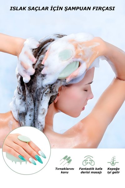 ELSA Professional Shower Comb Soft Silicone Hair Washing & Scalp Massage Comb