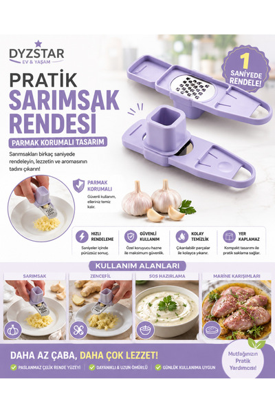 Generic Brand مبشرة الثوم العملية الفاخرة من DYZSTAR - مبشرة وهراسة ثوم صغيرة...