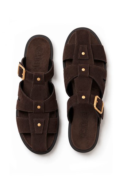 Khayt Lenora Anatomical Suede Cage Women's Slippers
