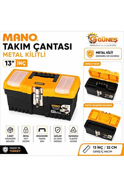 MANO 13'' METAL KİLİTLİ TAKIM ÇANTASI