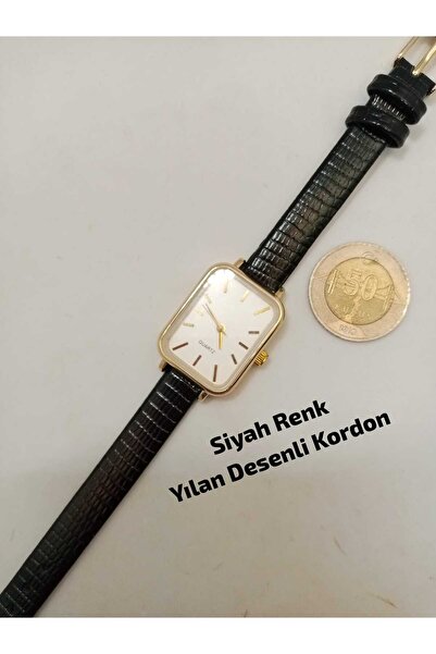 Brality ساعة يد نسائية طراز ROMA عتيقة الطراز، سوار أسود اللون، هيكل ذهبي الل...