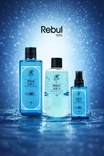 Rebul Aqua Edc 250ml Kolonya 500ml Duş Jeli 125ml Edc Kolonya 3'lü Avantaj Set