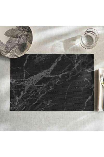 PAN HOME Sonama 4piece Vinyl Placemat Set 30x45cm - Grey