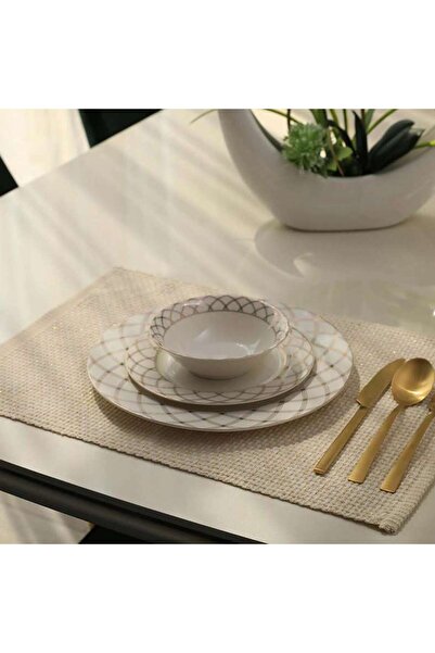 PAN HOME Elegance Textured 4-piece Placemat Set 33x45cm-Gold