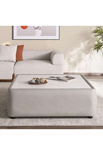 PAN HOME درونيغهايد أوتومان - رمادي