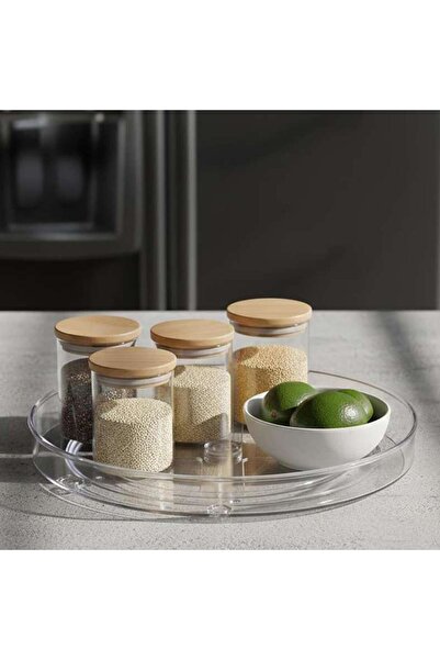 PAN HOME منظم ثلاجة فيردي لازي سوزان قطر 27x4.5 سم - شفاف
