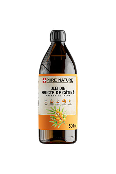 CHOSA Ulei de Cătină, Pure , 500ml, Presat la Rece, Nerafinat, pentru Păr, Co...