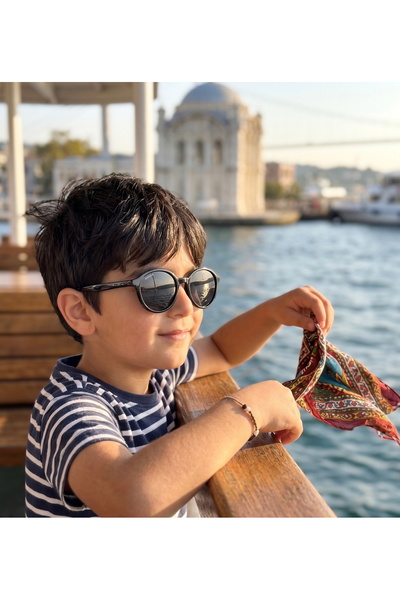 Quinley Junior Black Gerçek Polarize UV400 Filitreli Çelik Menteşeli Yeni Sez...