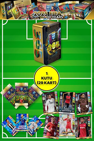 TOYFEST Panini Fifa 365 - 2025 Official TC Tin Box - Metal Kutulu Futbolcu Ka...
