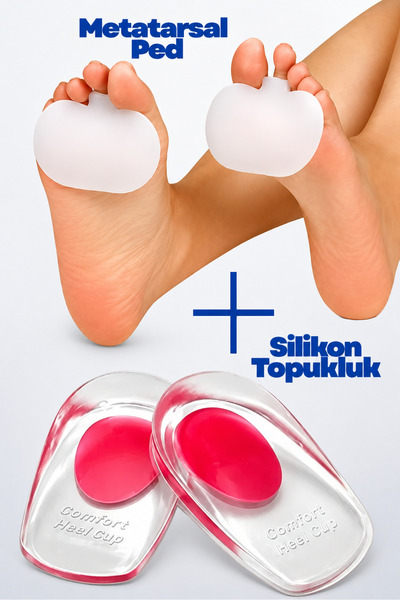 kırmed Ayak Ağrıları İçin Silikon Metatarsal Ped Ön Ayak Pedi ve Ortopedik Ta...