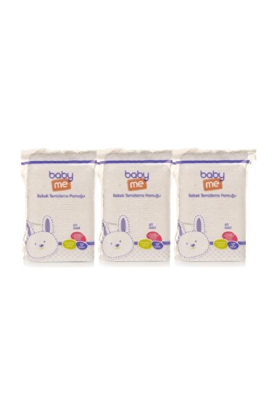 Baby&Me Bebek Temizleme Pamuğu 3 Lü Paket 60 Adetli