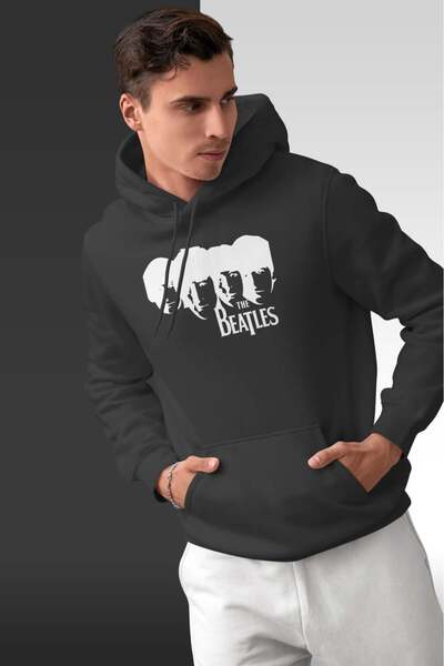 buzagi tasarım ürünleri The Beatles Oversize Hooded Unisex Sweatshirt