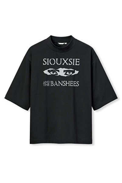 buzagi tasarım ürünleri Siouxsie and the Banhees Digital Print Oversize Black...