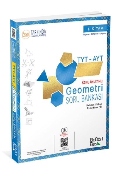 Üç Dört Beş Yayıncılık 345 TYT AYT Geometri Konu Anlatımlı Soru Bankası 1. Ki...