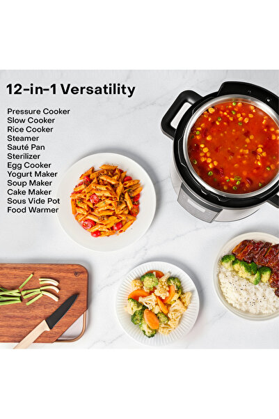 Nutricook Smart Pot 3 Rice Cooker, Steamer, Sauté Pot, Yogurt Maker & More,9 In 1 Electric Pressure Cooker, Slow Cooker,6 Liters, 1200 Watts, NC-SP320