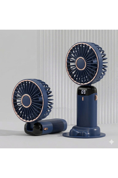 Bioaqua Ventilator portabil pliabil, cu 5 trepte de viteză, suport telefon, U...
