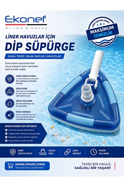Ekonef Liner Havuz Dip Süpürgesi