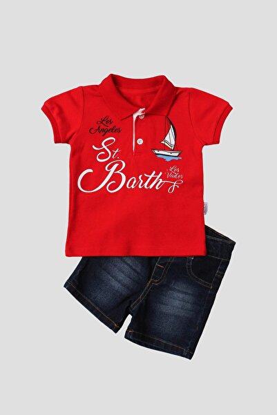 Chicsy Baby Baby boy cotton polo outfit pants top two-piece set wedding birth...