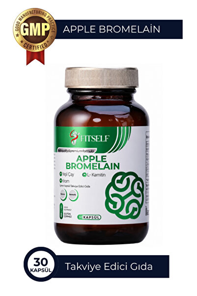 Fitself Bromelain Krom L-Karnitin Halile Ekstresi Takviye Edici Gıda 30 Kapsül