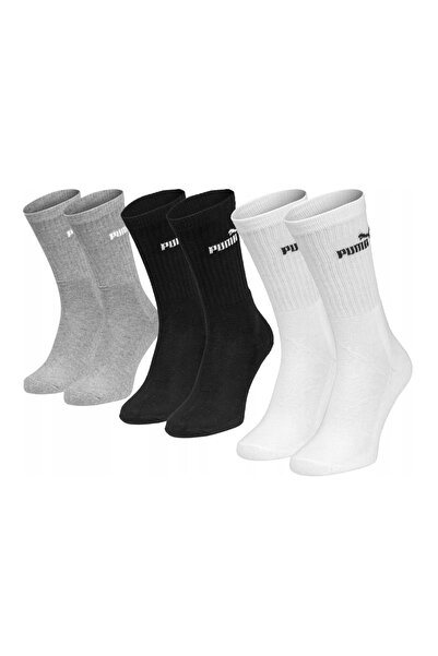 Puma 947110 Elements Crew So 3 Pack 3 Parça-Adet Unisex Çorap GRİ