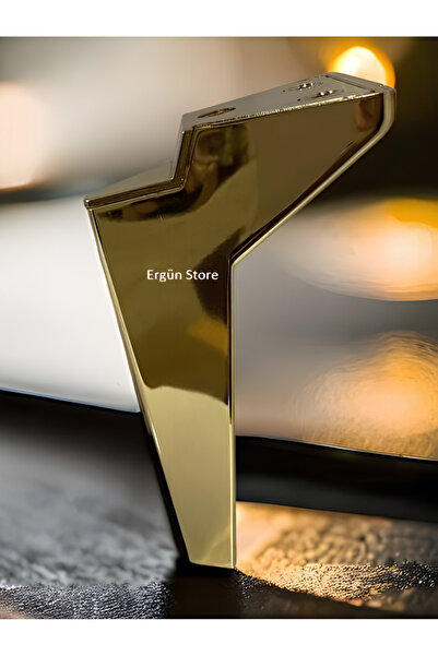 Genel Markalar Ergün Store Gold Platin Mobilya Ayağı 16 Cm (4 Adet) Berjer Ko...