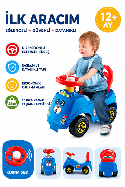 Realx Oyuncak Ilk Arabam Bebek Ilk Adım Yürüme Yardımcısı Türk Malı