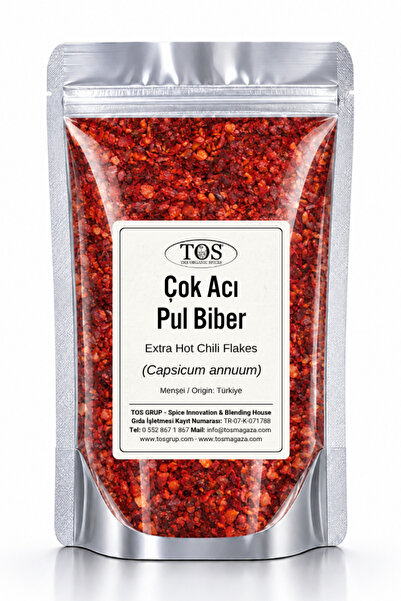 TOS The Organic Spices Çok Acı Pul Biber 50 gr (1. KALİTE) Capsicum Annuum / ...