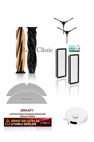 Roboclinic Perie de schimb compatibilă cu aspiratorul robot Dreame D20 (Cod m...