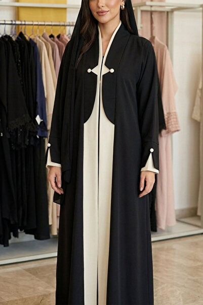 Generic MAISUN Women's Dubai Abaya with Matching Sheila Hijab Scarf | Modest ...